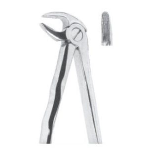 Extracting Forceps With Anatomically Shapad Handl